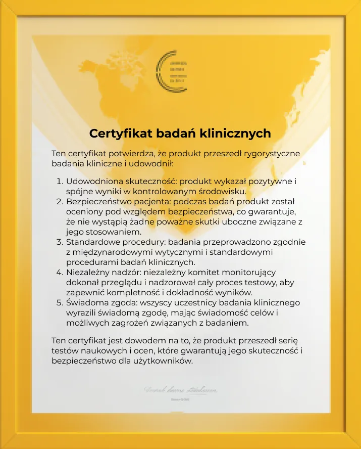 certyfikat badań klinicznych